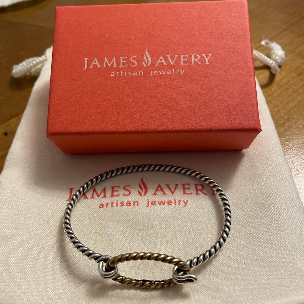 James Avery Silver Twisted Cuff Bracelet